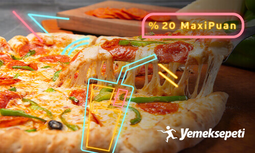 Pizza - Maximum Mobil'den Yemeksepeti siparişine %20 MaxiPuan