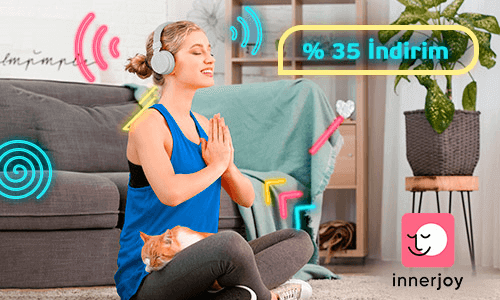 Innerjoy kampanyasına yönelik yoga yapan kız görseli