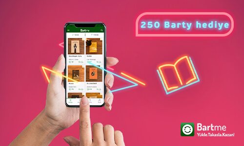 Telefon tutan bir el ve Bartme kampanya bilgisi