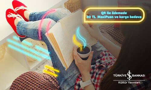 kitap okuyan ve elinde kahve olan genç kız görseli